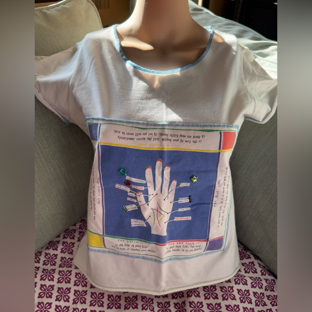 Vintage Precious Threads Palm Reading Graphic Tee - Size M/L